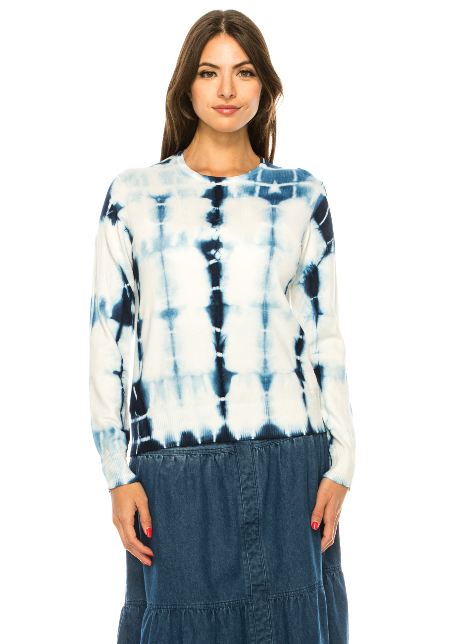 Tie Dye Blue Women's Sweatshirt